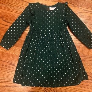 Old Navy Dark Green and Silver Dress - size 5T
